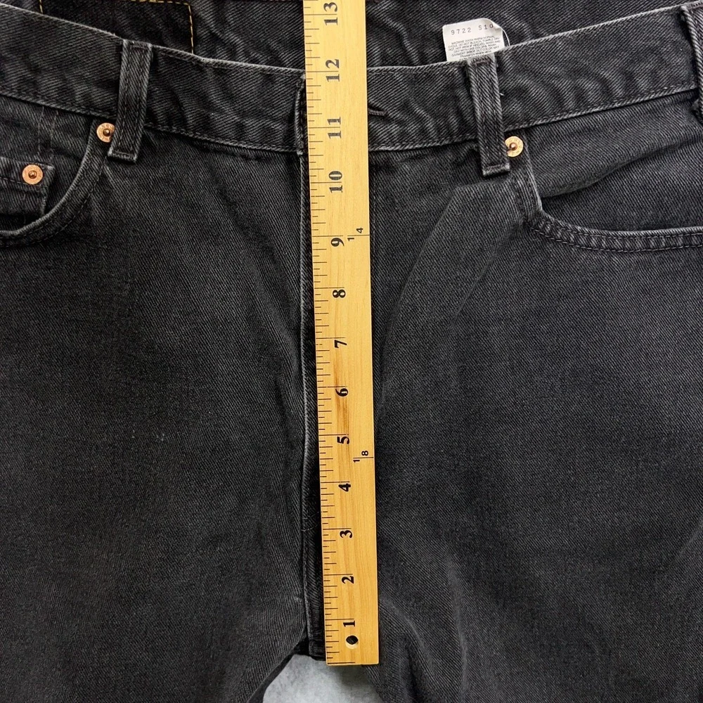 Vintage Levi's 505 Jeans Men's 35x29 Black Fade Regular Fit Straight Grunge 2002